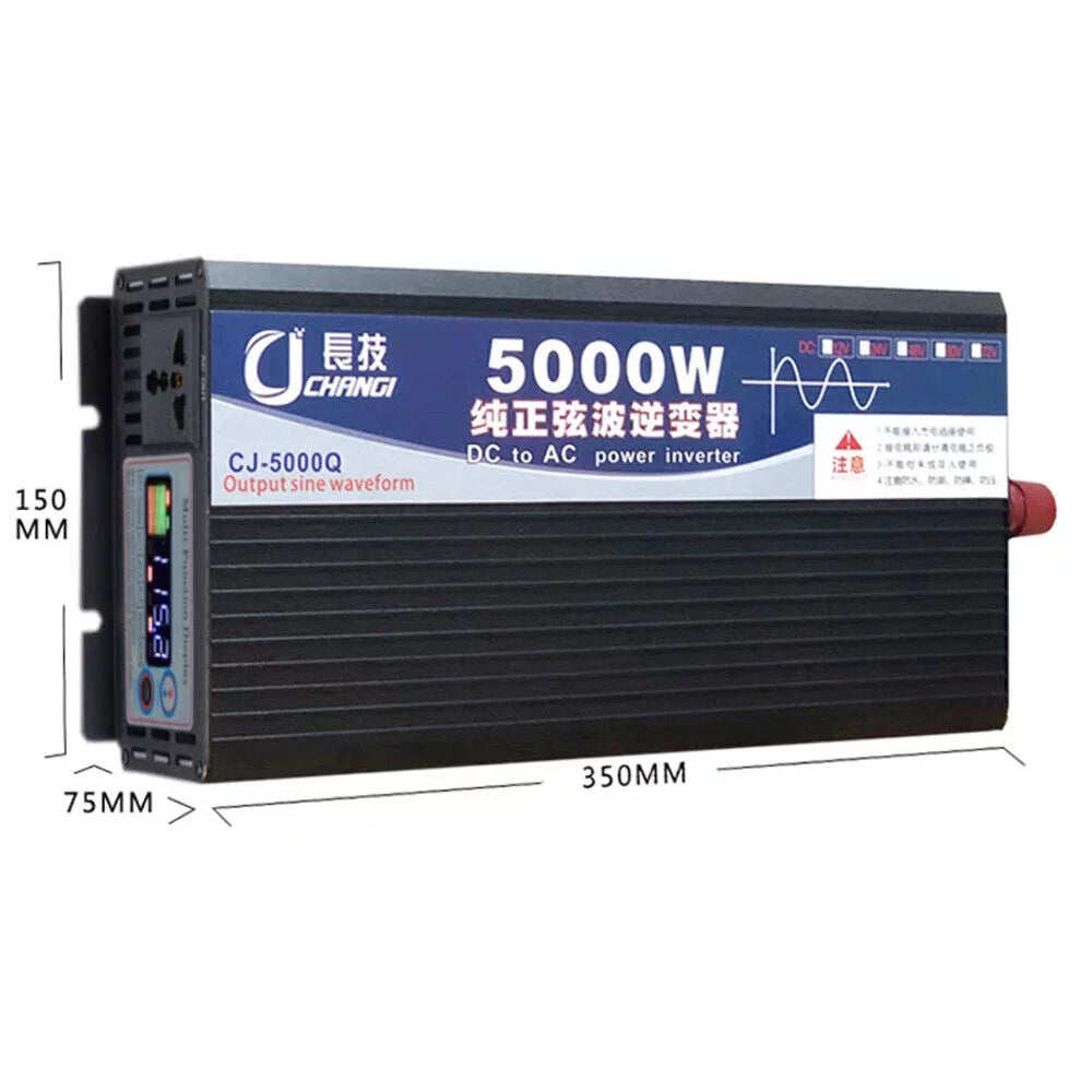 5000W Pure Sine Wave Power Inverter, DC 48V to AC 110V Q5196