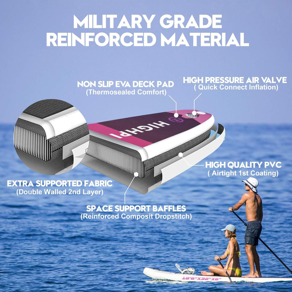 Inflatable Stand Up Paddle Board with Backpack, Paddle and Pump S749