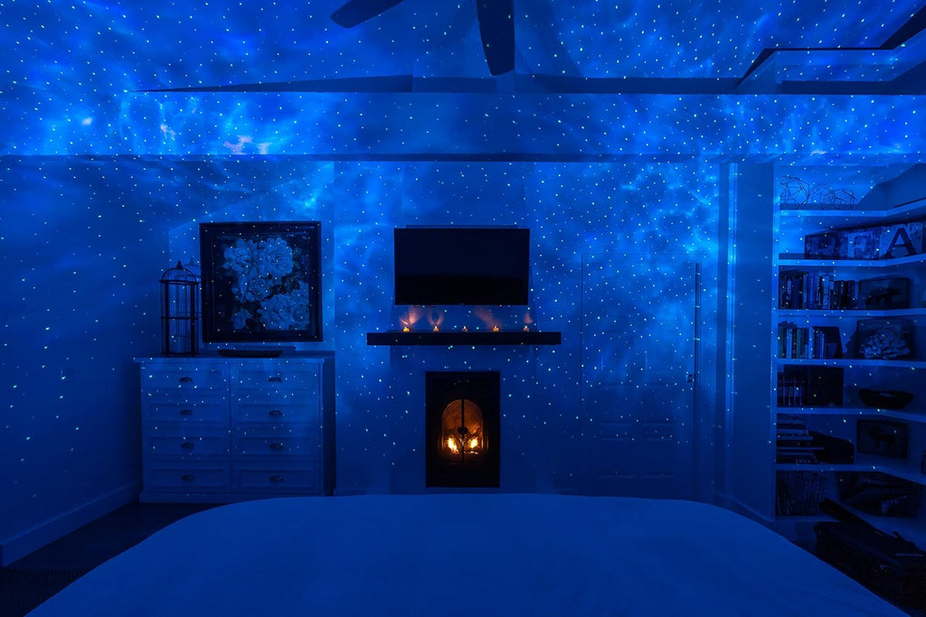 USB Star Projector with Blue and Red Lights A867436