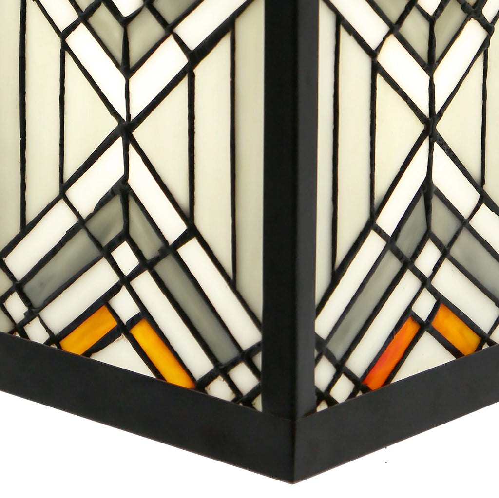 Outdoor Mission Stained Glass Wall Sconce Q698