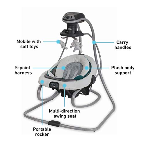 Swing and Rocker with Removable Seat and 6 Speeds A2651