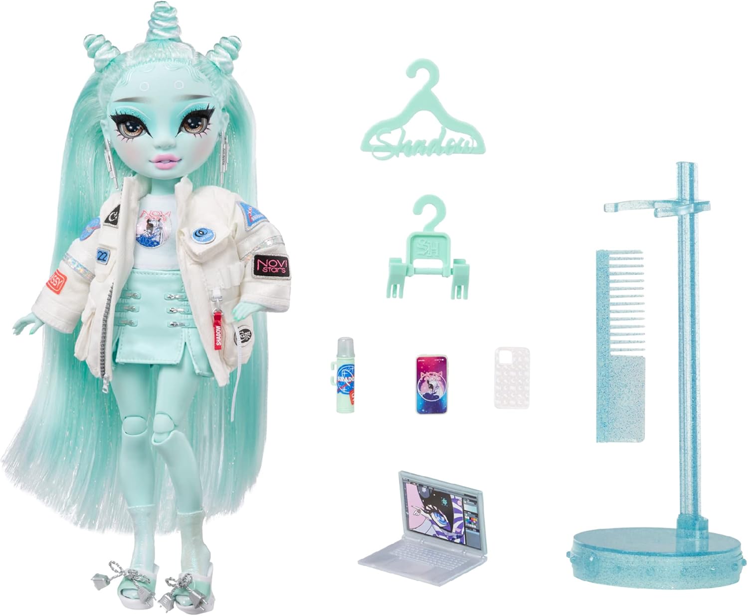 Light Green Fashion Doll with Colorful Accessories for Kids J469957