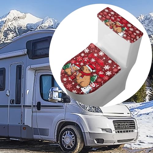 Christmas Toilet Lid and Tank Cover Set for Bathroom Decor K51670