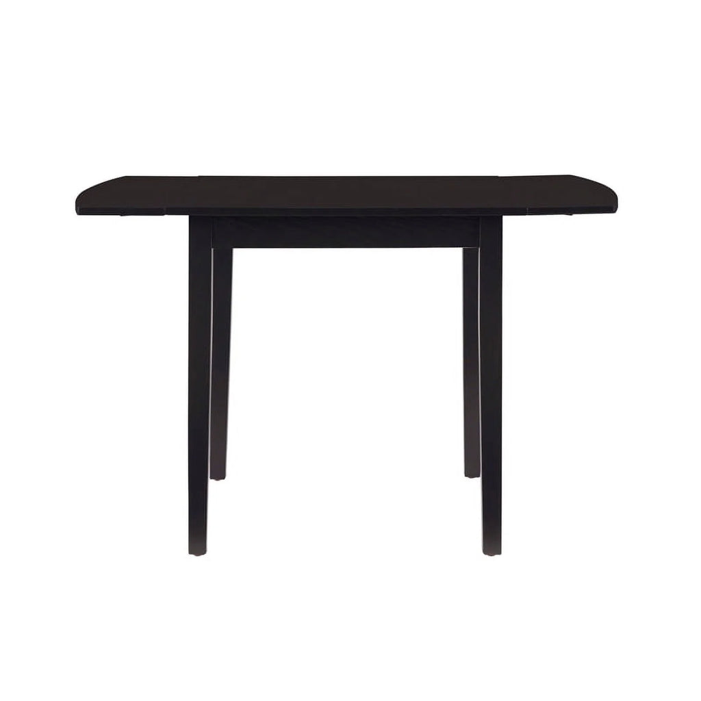Square Wood Drop Leaf Table in Black P88507
