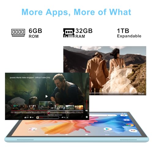 Tablet 10 Inch with Keyboard, Mouse, Case, Stylus, 8GB RAM 64GB ROM N8168
