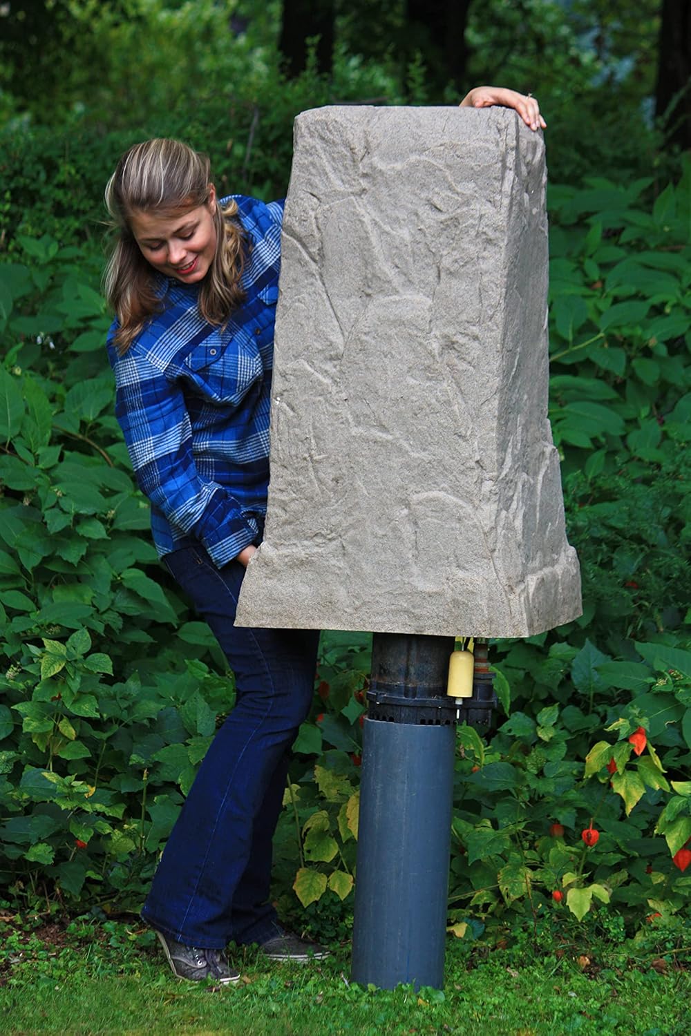 Natural Sandstone Appearance Utility Cover Lightweight Easy to Install B856