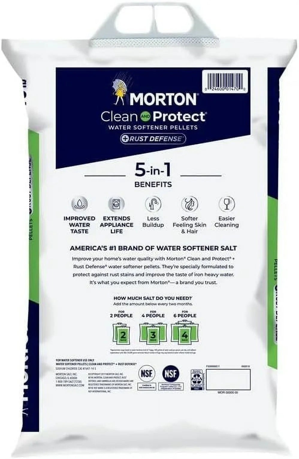 Water Softener Salt Pellets 40 lb 2 Pack Q951