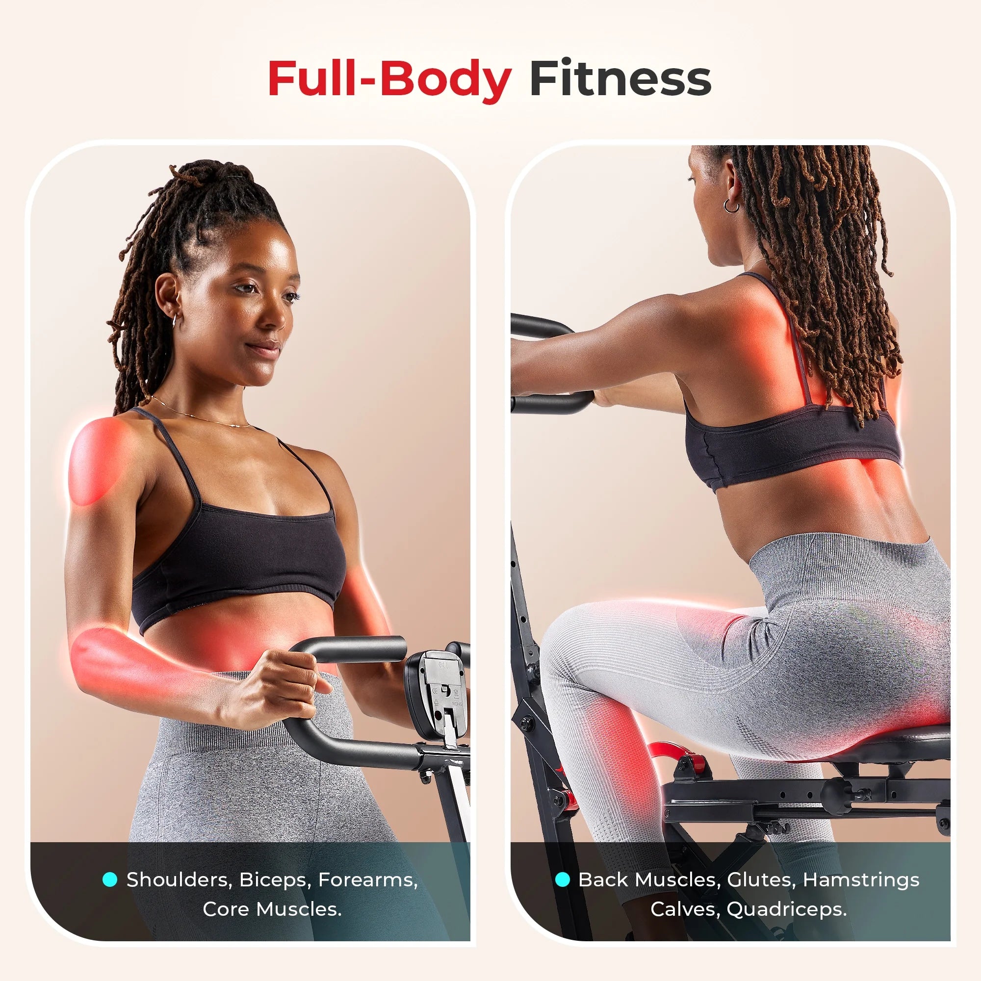 Smart Upright Row-N-Ride Exerciser with Adjustable Resistance U2763