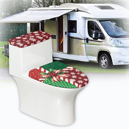 Christmas Toilet Lid and Tank Cover Set for Bathroom Decor K51670