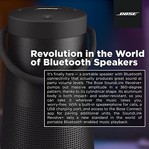 Portable Bluetooth Speaker with 360 Degree Sound, Water Resistant, Black T1155