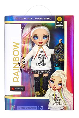 Rainbow High Jr High Series 2 Amaya Raine - 9" Posable Fashion Doll with Designer Accessories and Backpack O55625
