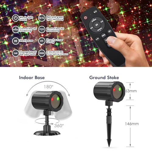 Christmas Projector Lights Outdoor with Remote Control, IP65 Waterproof L131
