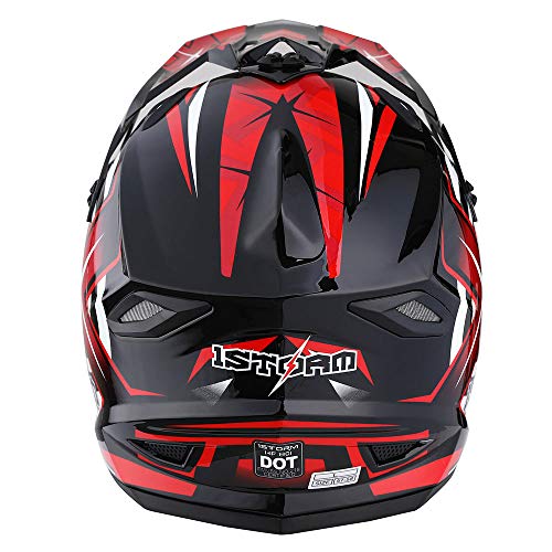 Adult Motocross Helmet Full Face Racing Style Matt Black D9788