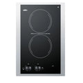 15" Wide 230V 2-Burner Radiant Cooktop