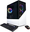 CyberpowerPC Gamer Master Gaming Desktop Computer, AMD Ryzen 7 7700 3.8GHz, 32GB RAM, 2TB SSD, NVIDIA GeForce RTX 4060 Ti 16GB, Windows 11 Home, White