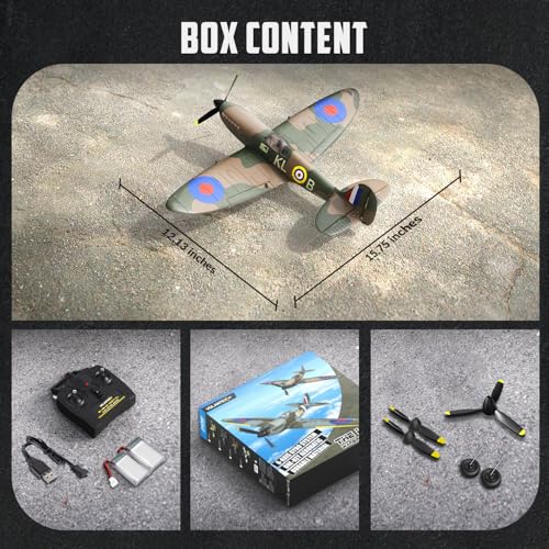 RC Plane 3 Channel Remote Control Airplane Fighter Toy, 2.4GHz 6-axis Gyro, Easy to Fly for Adults Kids Beginners B2466