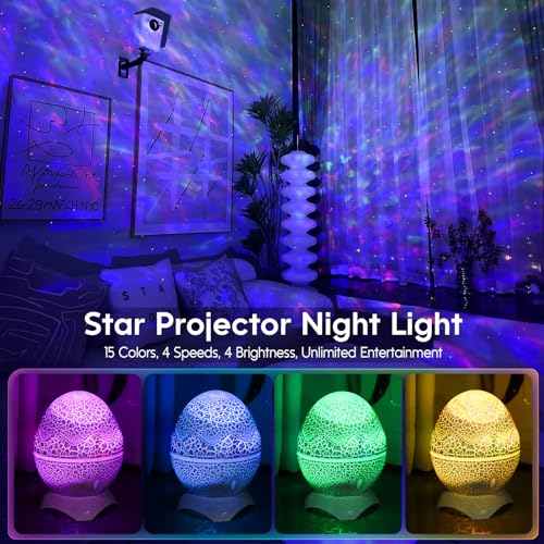 Star Projector with Bluetooth Speaker and White Noise for Bedroom T49326
