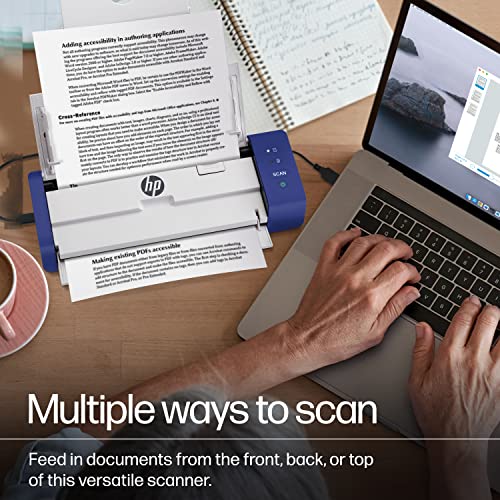 Compact Desktop Duplex USB Document & Photo Scanner with Auto-Feed Tray for Portable 2-Sided Digital Scanning N899