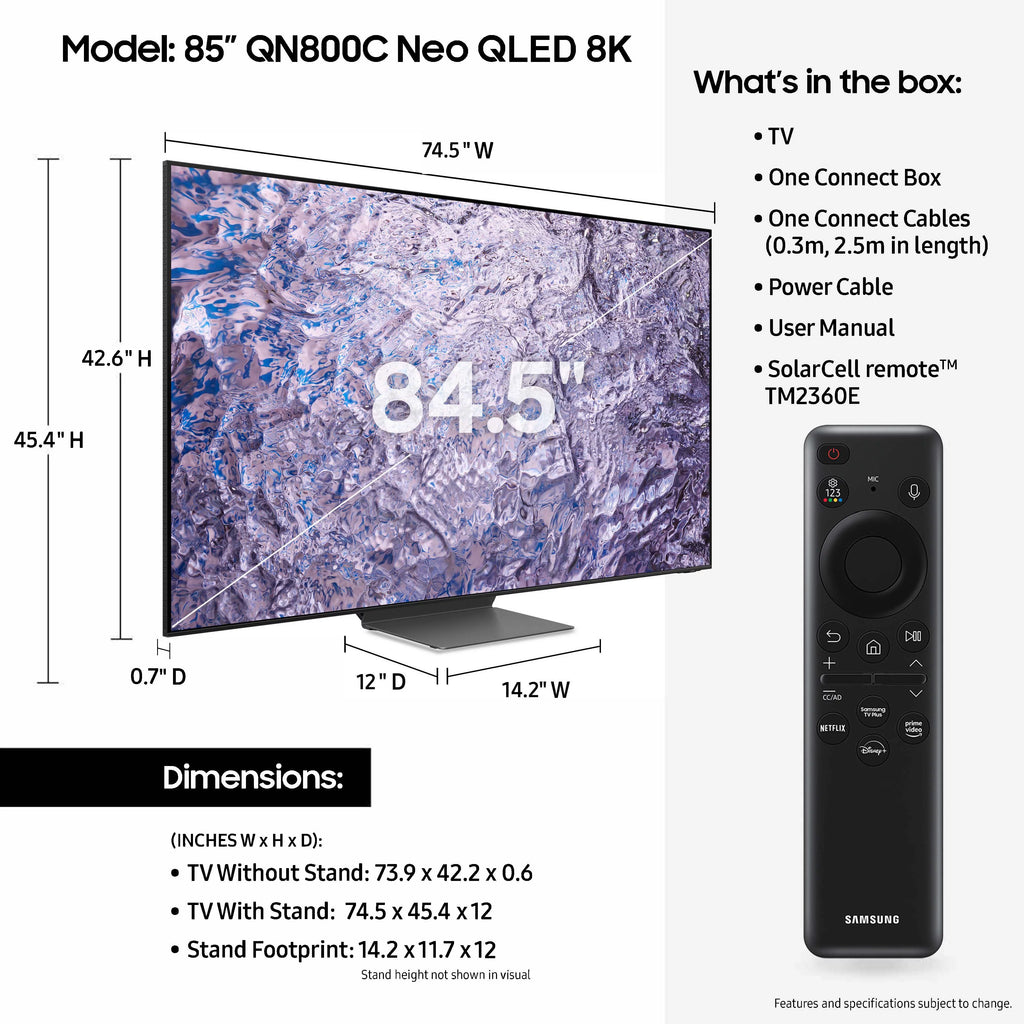 85" Neo QLED 8K Smart TV with Dolby Atmos Z156