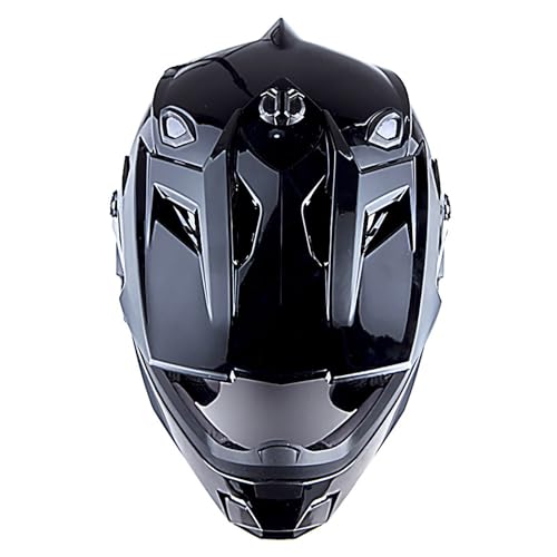 Adult Motocross Helmet Full Face Racing Style Matt Black D9788