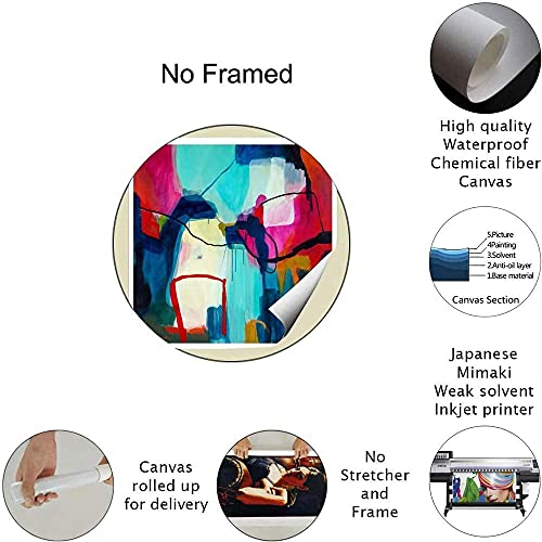 Framed Canvas Wall Art Poster Painting, 24x36 Inch X824888