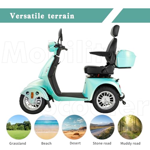 4 Wheel Mobility Scooter for Adults, 800W Heavy Duty, All Terrain with Seat K744