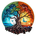 KAAYEE Wooden Jigsaw Puzzles-Wooden Puzzle for Adult Unique Shape Advanced Tree Wooden Jigsaw Puzzle for Adult,Family Puzzles 11.1 * 11.4in 190pcs