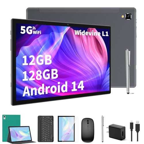 10 inch Android Tablet with Keyboard, 12GB RAM, 128GB Storage A209