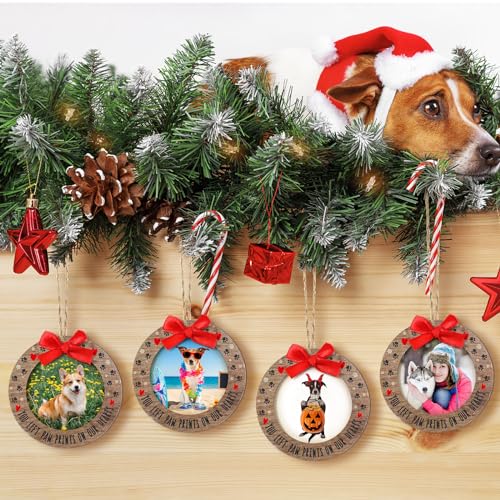 24 Pcs Christmas Photo Ornament Frames for Baby First Christmas Tree Keepsake K3591