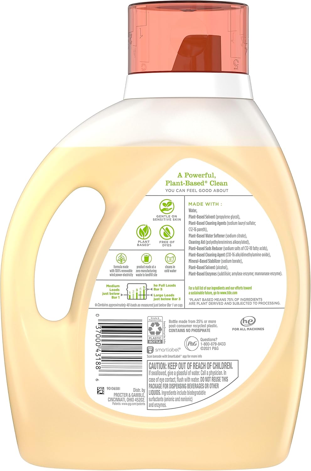 Unscented Liquid Laundry Detergent, 69 fl oz, 48 loads T9536