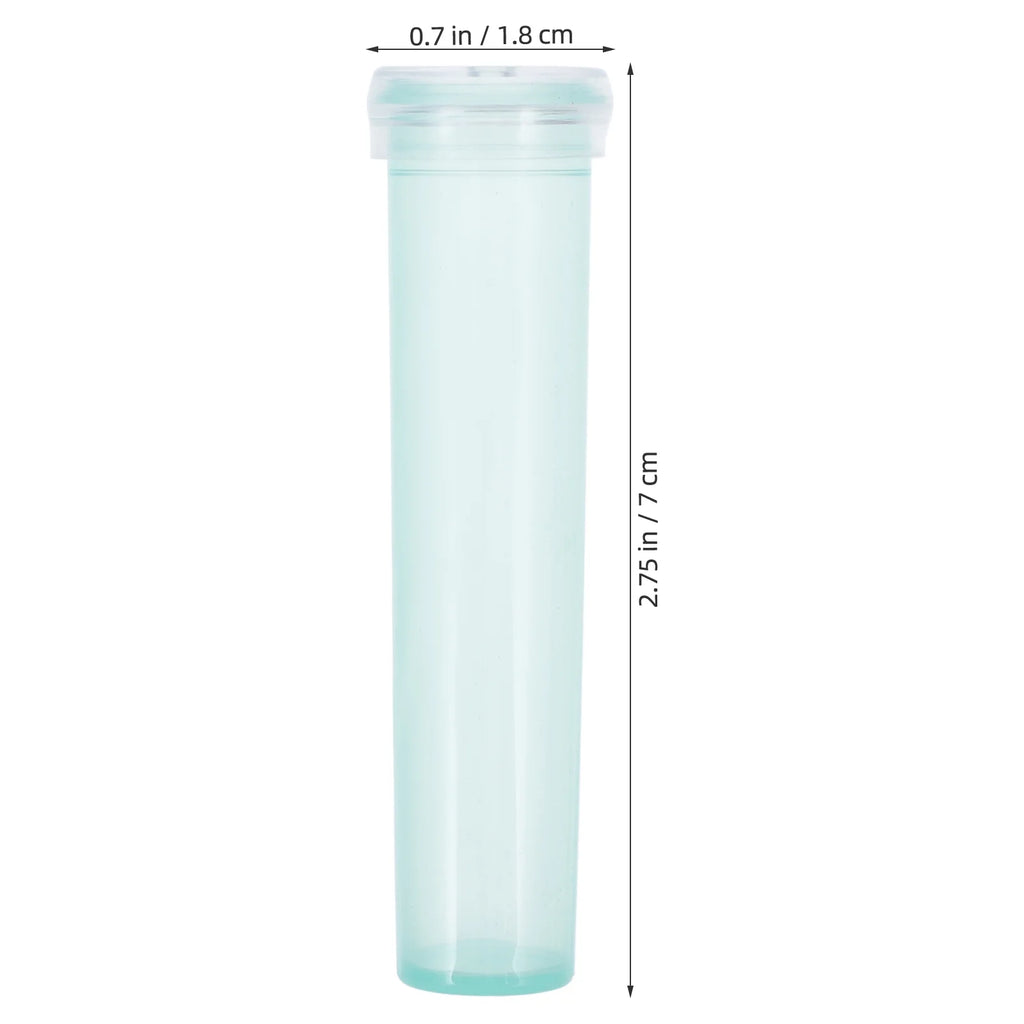 100 Pcs Water Tubes for Flowers Floral Plastic Vases Light Green S902327