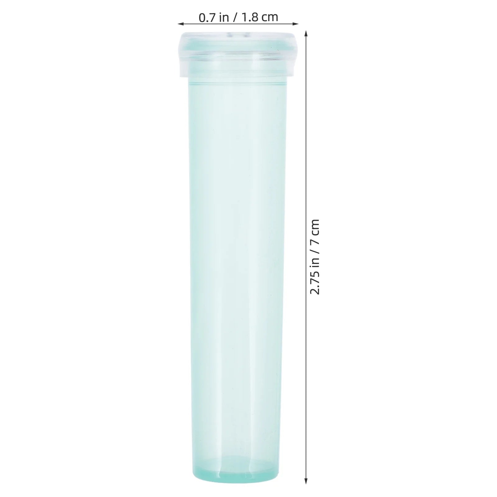 100 Pcs Water Tubes for Flowers Floral Plastic Vases Light Green S902327
