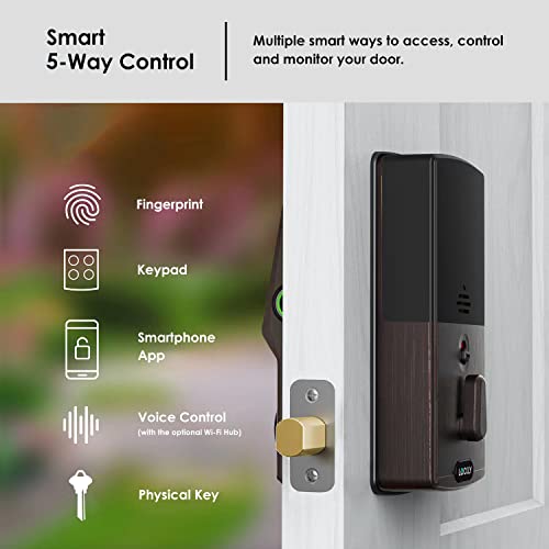 Smart Lock with Bluetooth, Keyless Entry, Touchscreen Keypad, Auto Lock Z6266
