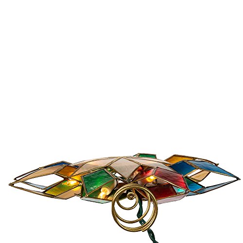 10-Light Multi-Color Capiz Star Tree Topper X82024