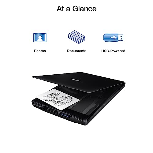 Color Photo and Document Flatbed Scanner with 4800 dpi Optical Resolution Q702