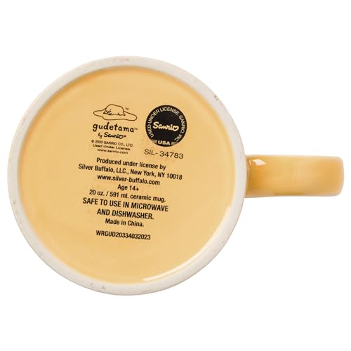 Sanrio Gudetama Lazy Egg Ceramic Mug, 20 Ounces M884