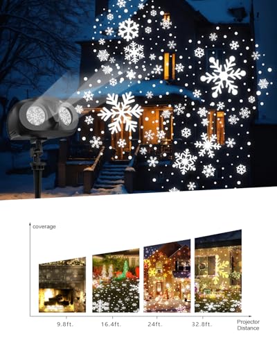 Laser Christmas Projector Lights Outdoor with Remote, Waterproof D5764
