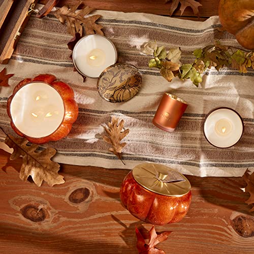 Scented Candles in Tin with Gold Lid - Crisp Fir, Cedarwood & Sandalwood B721287