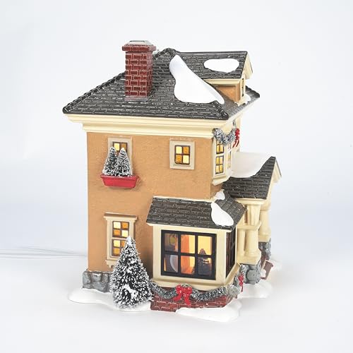 Porcelain Snow Village Christmas Lit House N2284