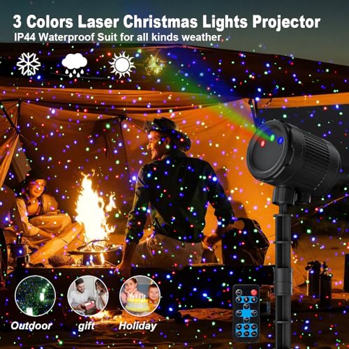 Laser Christmas Projector Lights Outdoor with Remote, Waterproof D5764