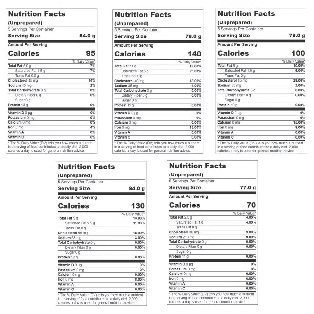 Pureed Meat Variety Pack, 15 Ounce Can, Pack of 5 Y891