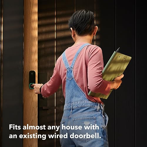 Smart Video Doorbell Camera Wired with HD Night Vision and Two-Way Talk F9110