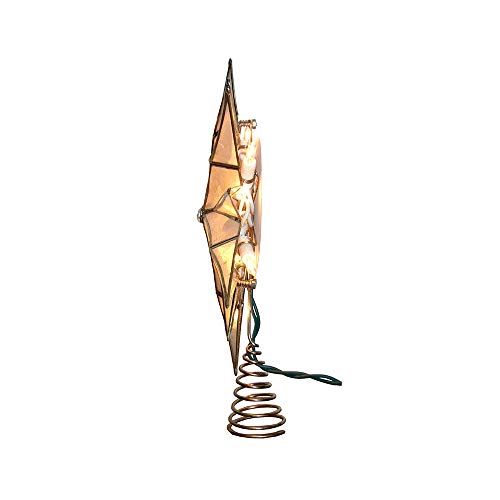 Capiz Star Treetop with Center Gem G5493