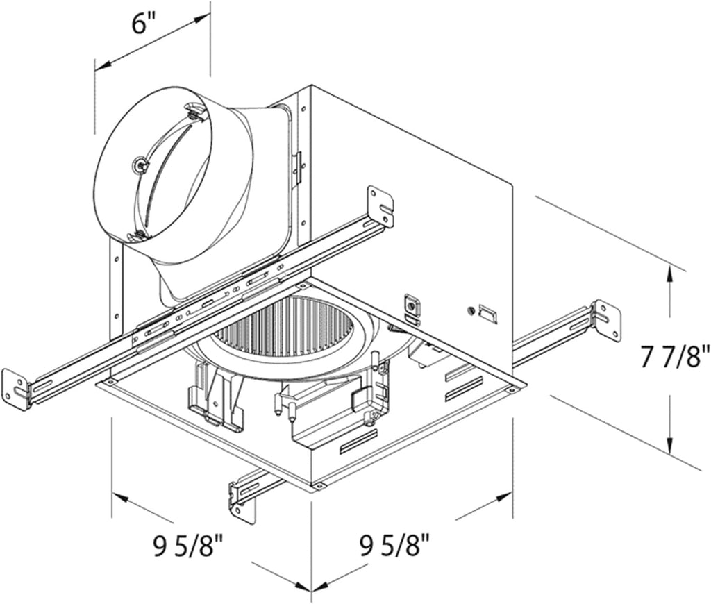 Exhaust Fan with Edge-Lit LED Light, Adjustable Color Temperature, 80/110 CFM X18790