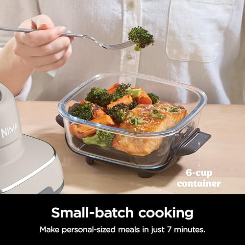 Air Fryer with Glass Containers, 4 QT & 6 Cup, Dishwasher Safe Z1664