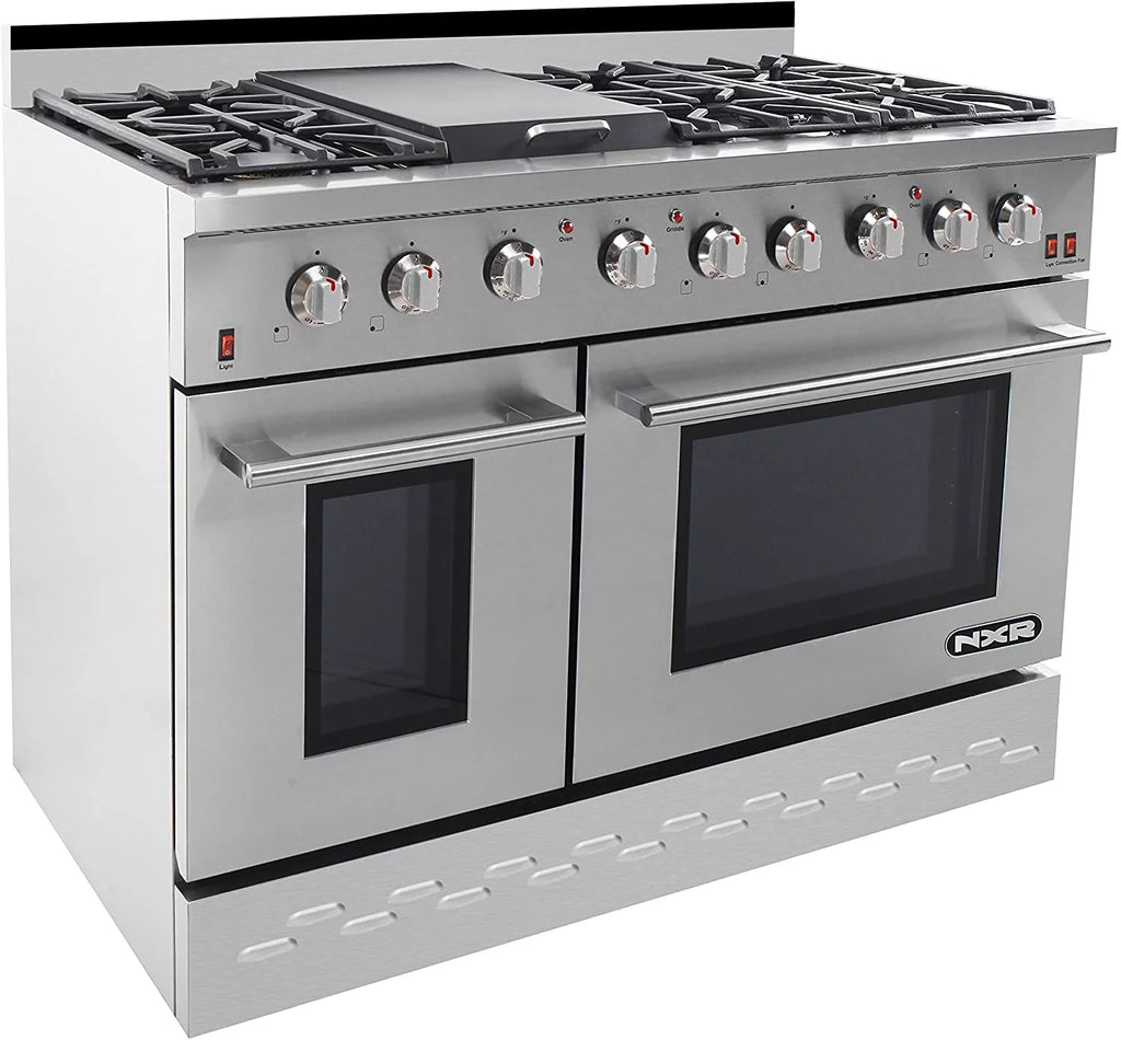 48" Stainless Steel Propane Gas Range with Convection Oven L228337