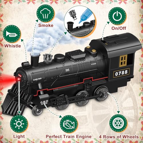 Remote Control Train Set with Lights and Sounds for Kids U122
