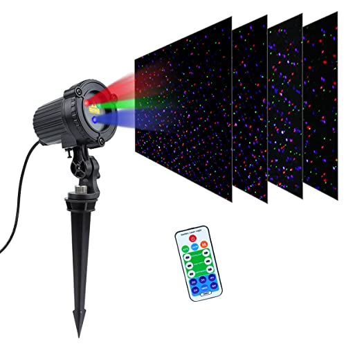 Outdoor Garden Laser Lights Projector, Red Green Blue W601936