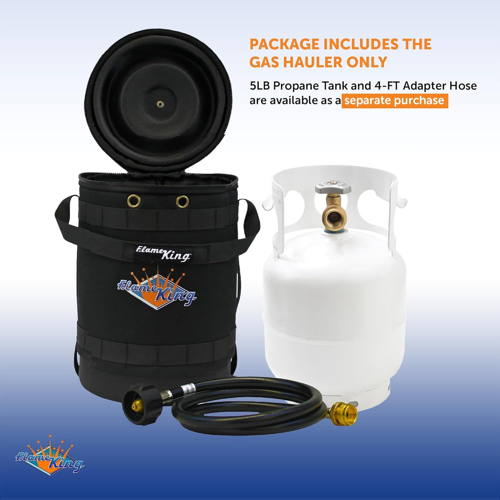 Insulated Protective Carry Case for 5LB Propane Tank, Black E51957