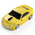 Wireless Car Mouse [Updated] with LED Headlights, 1600 DPI Sports Car Shaped Mouse for Mac, Computers, Red